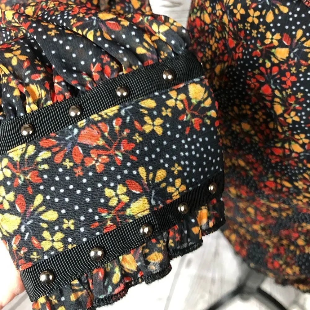 Revolve Stevie May Monarch Butterfly Print Floral Mini Dress XS - Picture 4 of 9